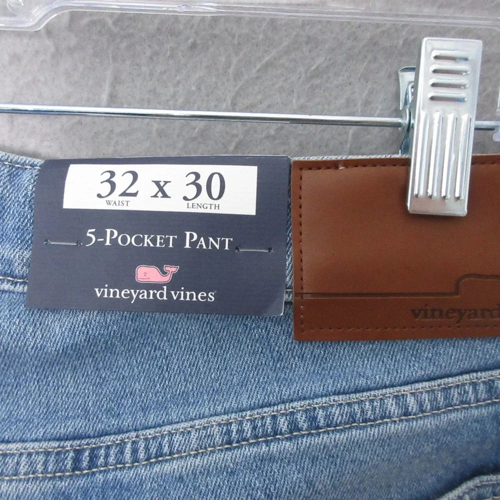 Vineyard Vines Jeans Men 32x30 Straight Leg Light Wash Capsule WardrobeNWT‎